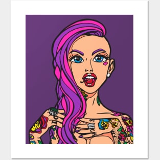 Tattoo Girl Posters and Art